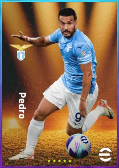 Pedro eFootball 2026 player card, 80 OVR RWF