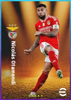 Nicolás Otamendi eFootball 2026 player card, 81 OVR CB