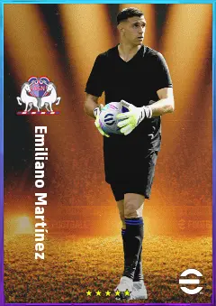 Emiliano Martínez eFootball 2026 player card, 83 OVR GK