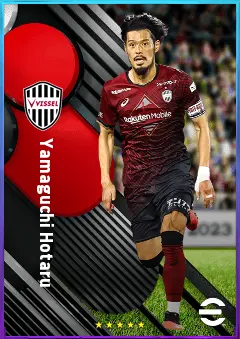 Yamaguchi Hotaru eFootball 2026 player card, 78 OVR DMF