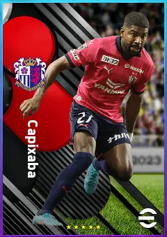 Capixaba eFootball 2026 player card, 77 OVR LWF