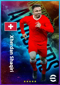 Xherdan Shaqiri eFootball 2026 player card, 79 OVR AMF
