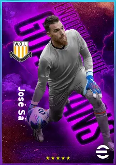 José Sá eFootball 2026 player card, 83 OVR GK