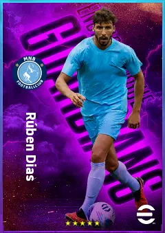 Rúben Dias eFootball 2026 player card, 84 OVR CB