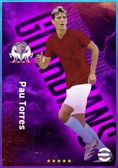 Pau Torres eFootball 2026 player card, 83 OVR CB