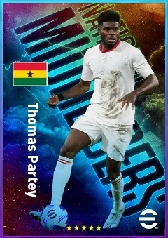 Thomas Partey eFootball 2026 player card, 82 OVR DMF