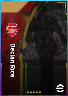 Declan Rice eFootball 2026 player card, 84 OVR DMF