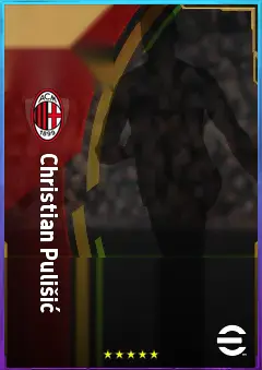 Christian Pulišić eFootball 2026 player card, 82 OVR LWF