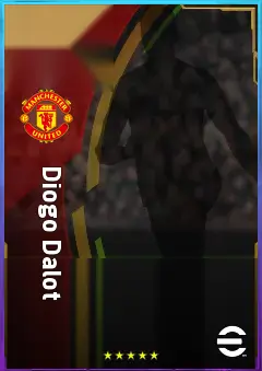 Diogo Dalot eFootball 2026 player card, 83 OVR RB