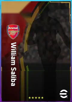William Saliba eFootball 2026 player card, 84 OVR CB