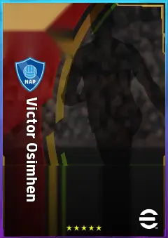 Victor Osimhen eFootball 2026 player card, 84 OVR CF