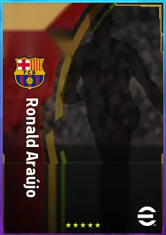 Ronald Araújo eFootball 2026 player card, 84 OVR CB