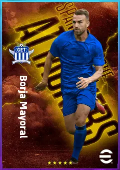 Borja Mayoral eFootball 2026 player card, 81 OVR CF