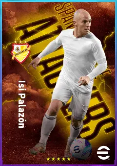 Isi Palazón eFootball 2026 player card, 81 OVR RWF