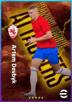 Artem Dovbyk eFootball 2026 player card, 79 OVR CF