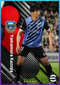 Yamamura Kazuya eFootball 2026 player card, 77 OVR CB