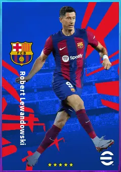 Robert Lewandowski eFootball 2026 player card, 85 OVR CF