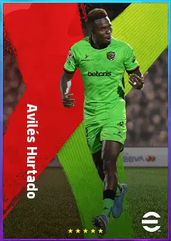 Avilés Hurtado eFootball 2026 player card, 79 OVR LWF