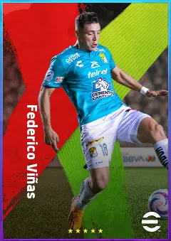 Federico Viñas eFootball 2026 player card, 78 OVR CF