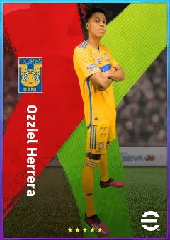 Ozziel Herrera eFootball 2026 player card, 79 OVR RWF
