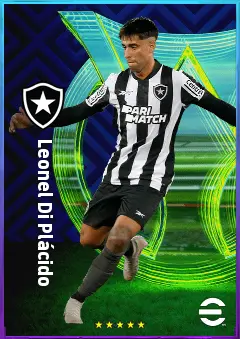 Leonel Di Plácido eFootball 2026 player card, 77 OVR RB