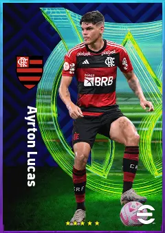 Ayrton Lucas eFootball 2026 player card, 81 OVR LB