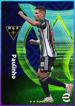 Paulinho eFootball 2026 player card, 81 OVR LWF