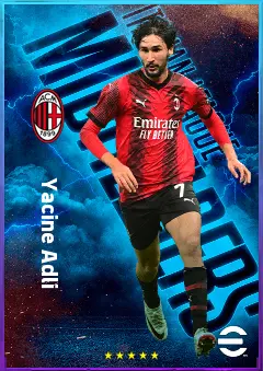 Yacine Adli eFootball 2026 player card, 79 OVR AMF
