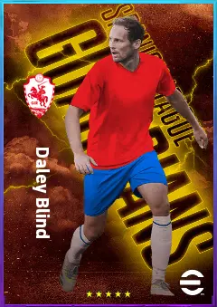 Daley Blind eFootball 2026 player card, 82 OVR LB