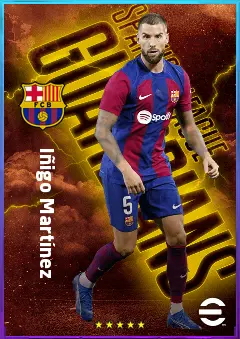 Iñigo Martínez eFootball 2026 player card, 82 OVR CB
