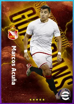 Marcos Acuña eFootball 2026 player card, 82 OVR LB