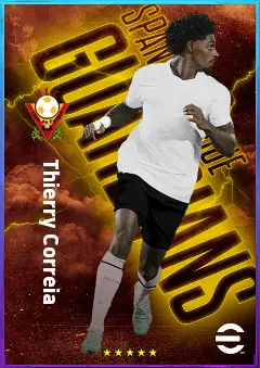Thierry Correia eFootball 2026 player card, 81 OVR RB