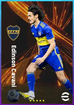 Edinson Cavani eFootball 2026 player card, 80 OVR CF