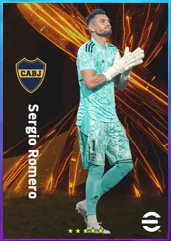 Sergio Romero eFootball 2026 player card, 81 OVR GK