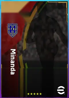 Minanda eFootball 2026 player card, 81 OVR AMF