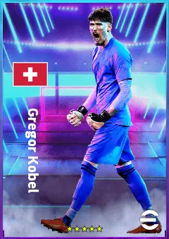 Gregor Kobel eFootball 2026 player card, 84 OVR GK