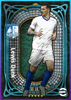 Lewis Dunk eFootball 2026 player card, 81 OVR CB