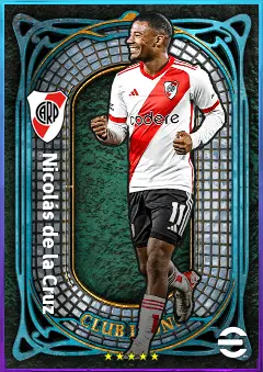 Nicolás de la Cruz eFootball 2026 player card, 82 OVR CMF