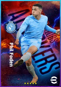 Phil Foden eFootball 2026 player card, 83 OVR LWF