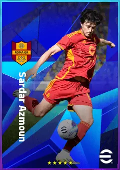 Sardar Azmoun eFootball 2026 player card, 80 OVR CF