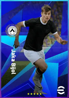 Jaka Bijol eFootball 2026 player card, 81 OVR CB