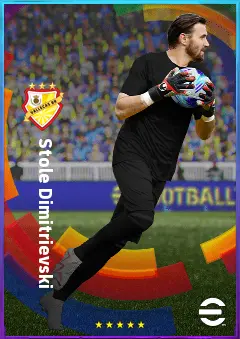 Stole Dimitrievski eFootball 2026 player card, 81 OVR GK