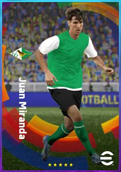 Juan Miranda eFootball 2026 player card, 81 OVR LB