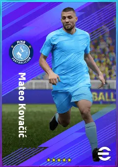 Mateo Kovačić eFootball 2026 player card, 82 OVR CMF