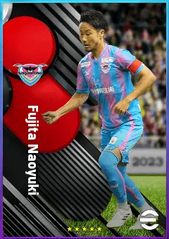 Fujita Naoyuki eFootball 2026 player card, 74 OVR CMF