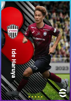 Ide Haruya eFootball 2026 player card, 77 OVR CMF