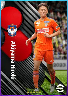 Akiyama Hiroki eFootball 2026 player card, 75 OVR DMF