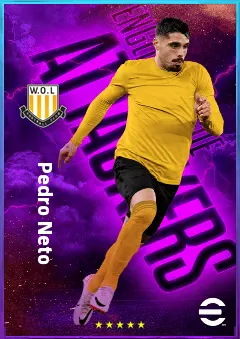 Pedro Neto eFootball 2026 player card, 82 OVR RWF