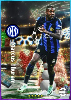 Marcus Thuram eFootball 2026 player card, 82 OVR CF