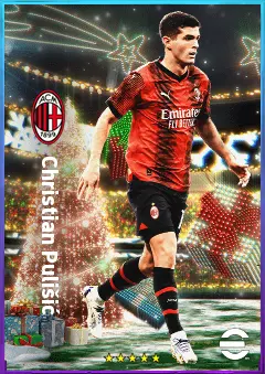 Christian Pulišić eFootball 2026 player card, 82 OVR LWF